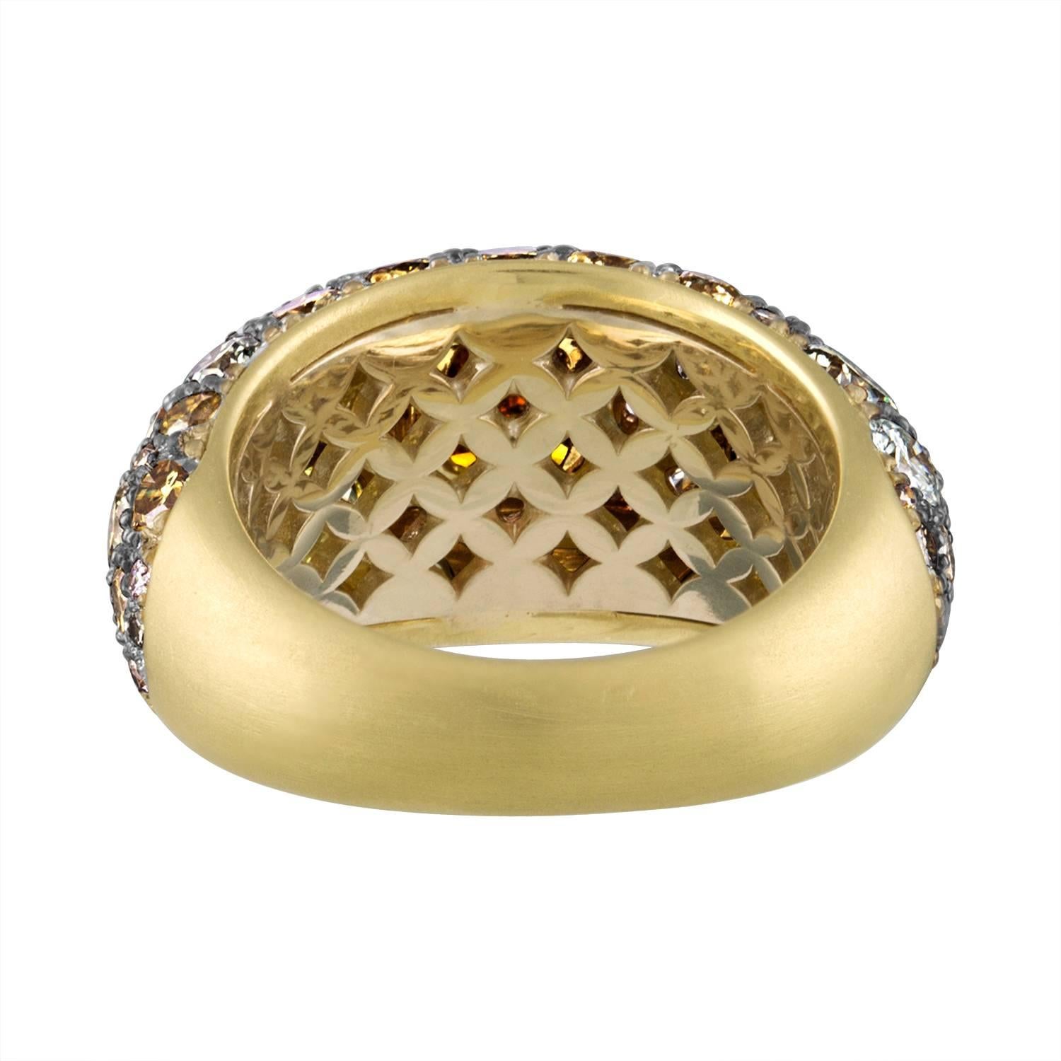 Women's 2.02 GIA Certified Cushion Cut Diamond Ring in 18 Karat Yellow Gold