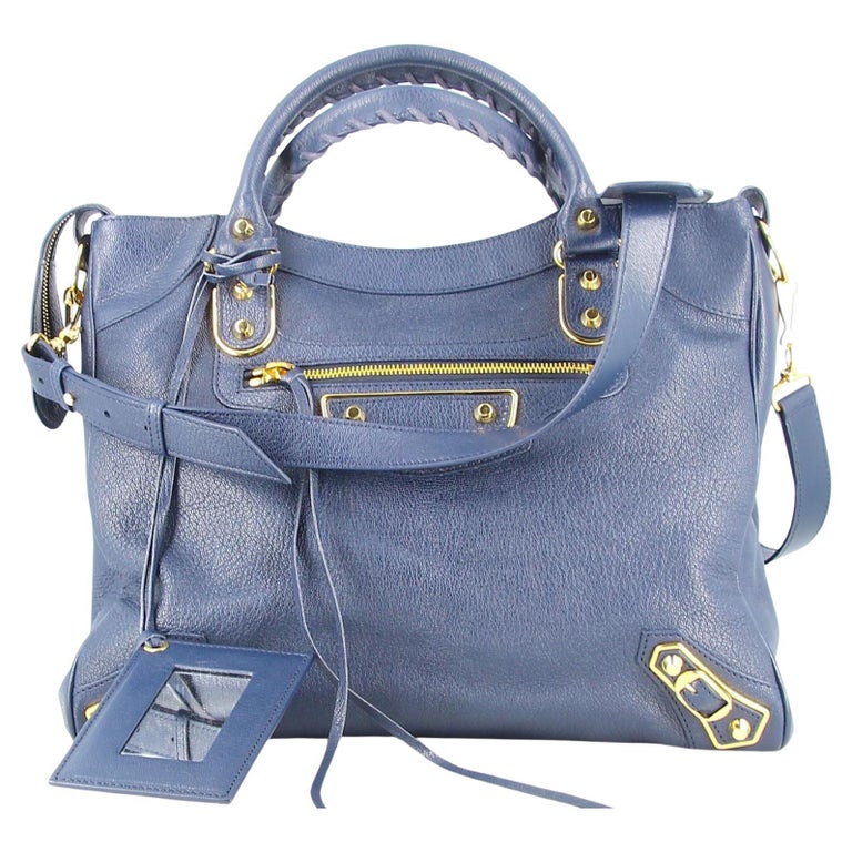 balenciaga blue handbag