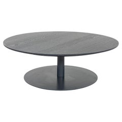 2020 Bernhard Muller for More B14 Coffee Table in Ebonized Wood and Metal Base