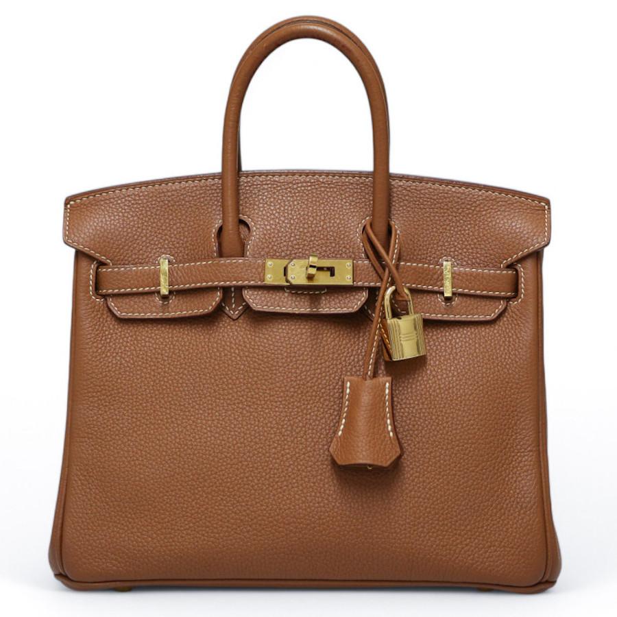 2020 Birkin 25 gold Togo leather For Sale 1