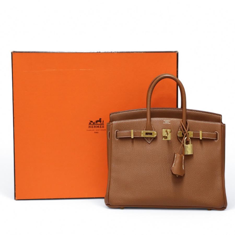 2020 Birkin 25 gold Togo leather For Sale 2