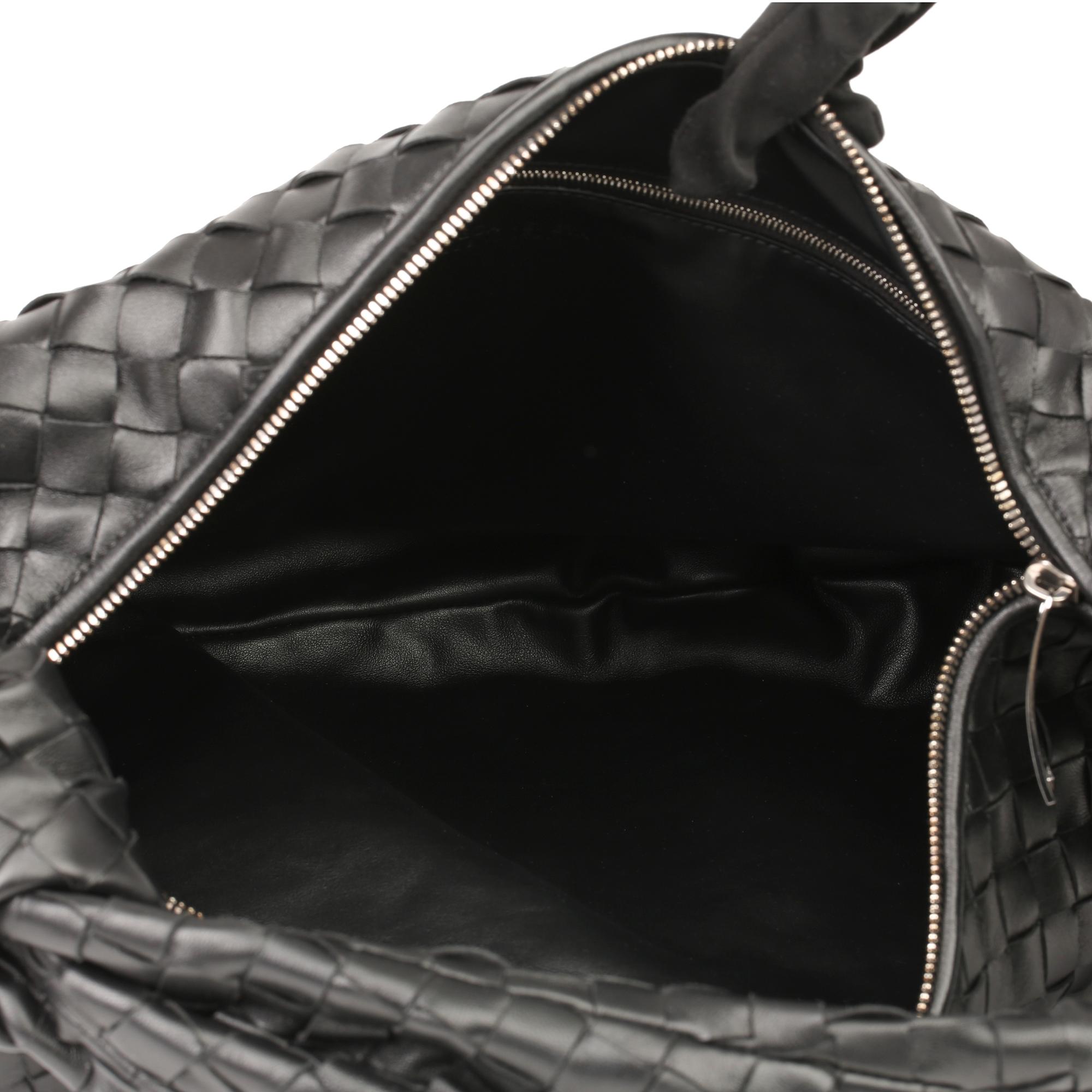 2020 Bottega Veneta Black Intrecciato Woven Calfskin Leather The Small Jodie 3