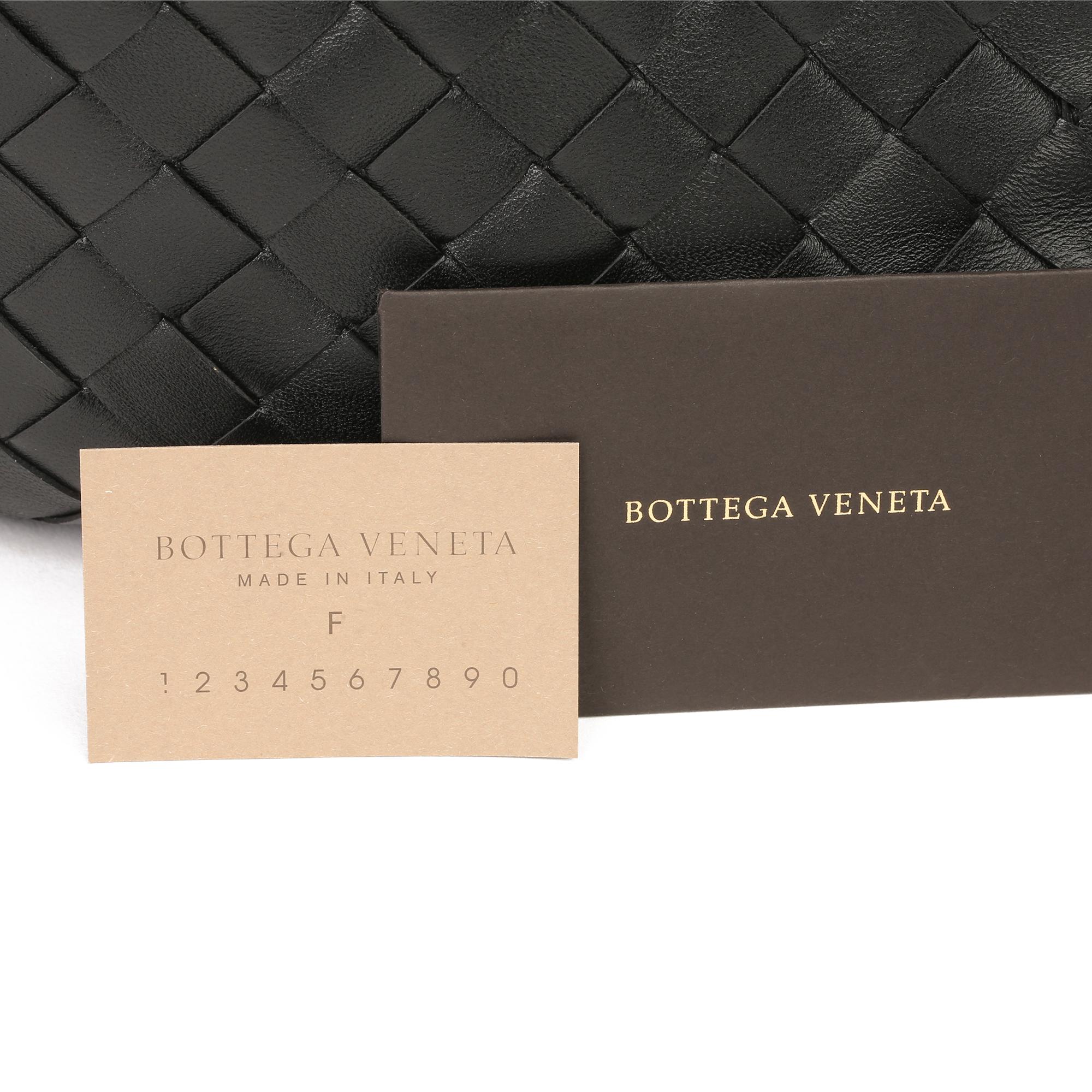 2020 Bottega Veneta Black Intrecciato Woven Calfskin Leather The Small Jodie 2