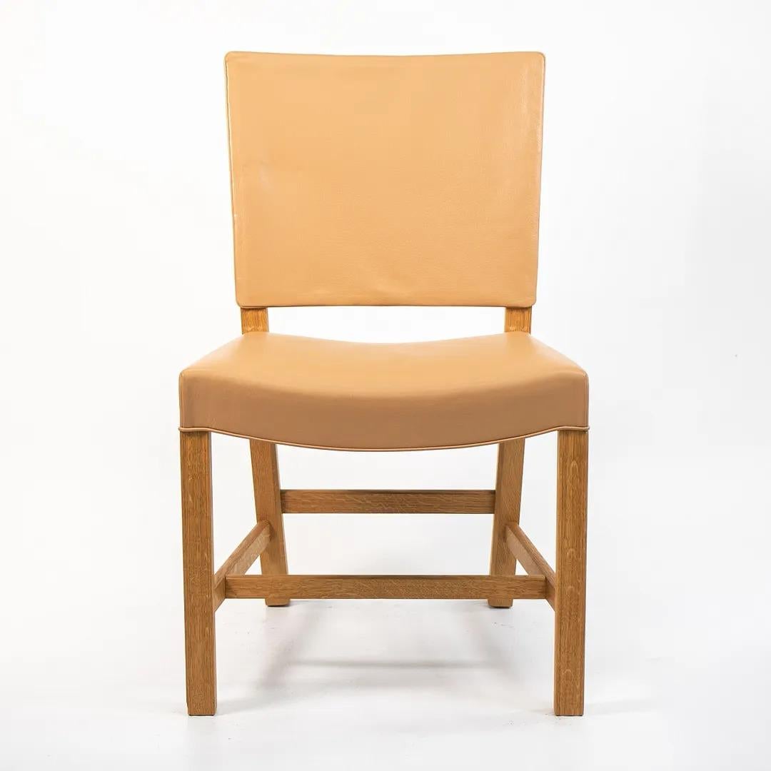 2020 Carl Hansen KK39490 Small RED Chair by Kaare Klint in Tan Leather In Good Condition For Sale In Philadelphia, PA