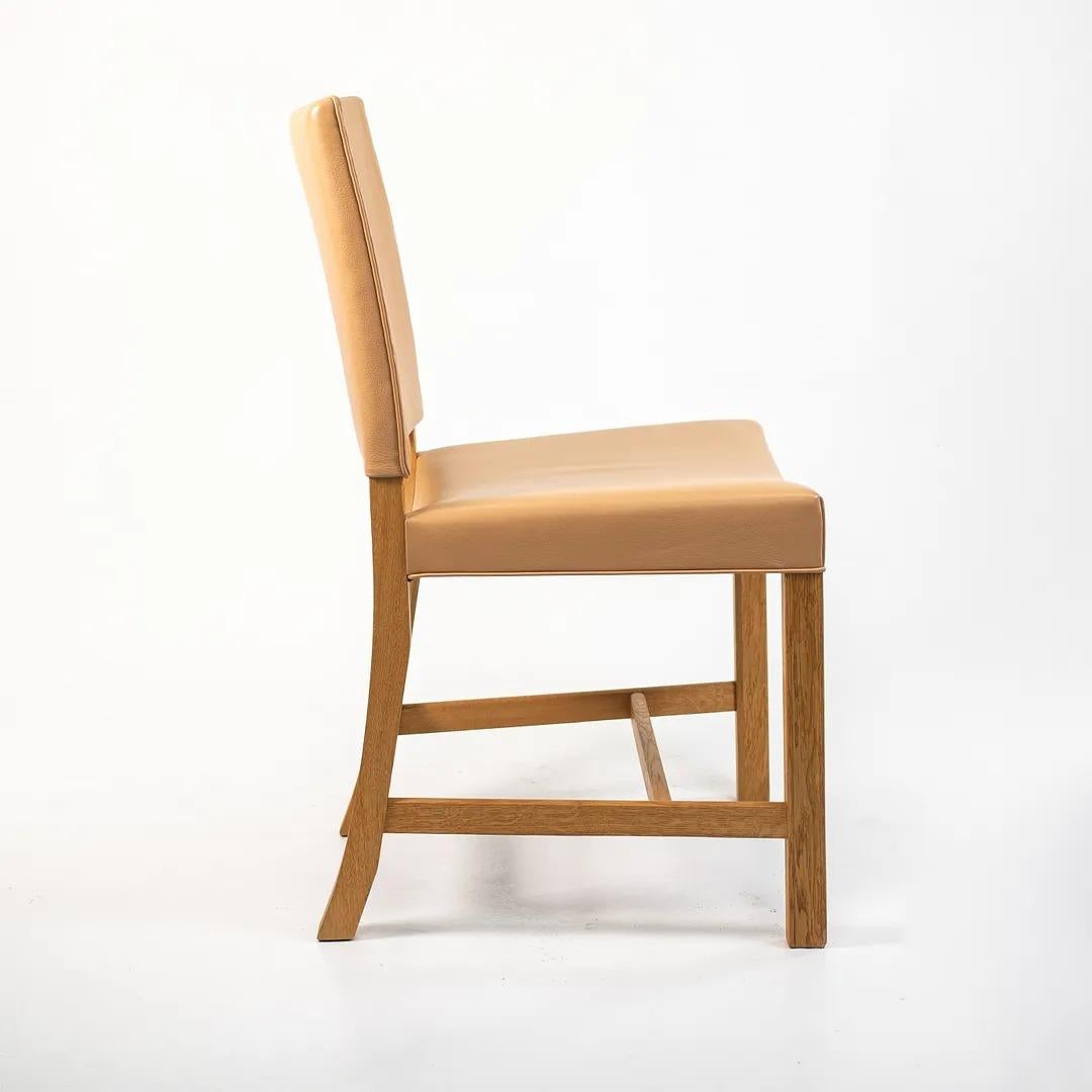 Contemporary 2020 Carl Hansen KK39490 Small RED Chair by Kaare Klint in Tan Leather