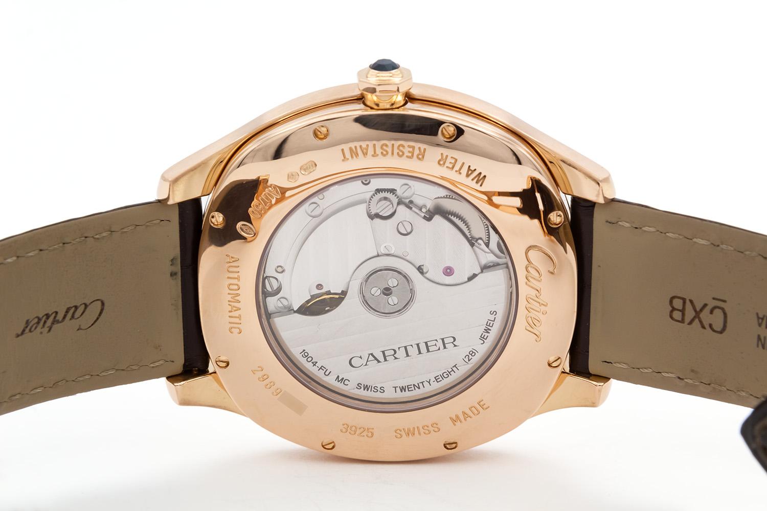 Cartier Drive De Retrograde Dual Time en or rose 18 carats jour/nu 2020 WGNM0005 BNP en vente 1