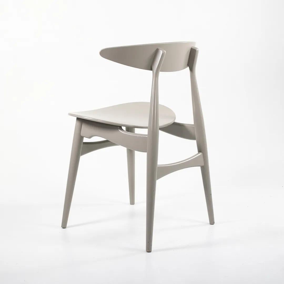 Danish 2020 CH33T Dining Chair by Hans Wegner for Carl Hansen in Silver Grey For Sale