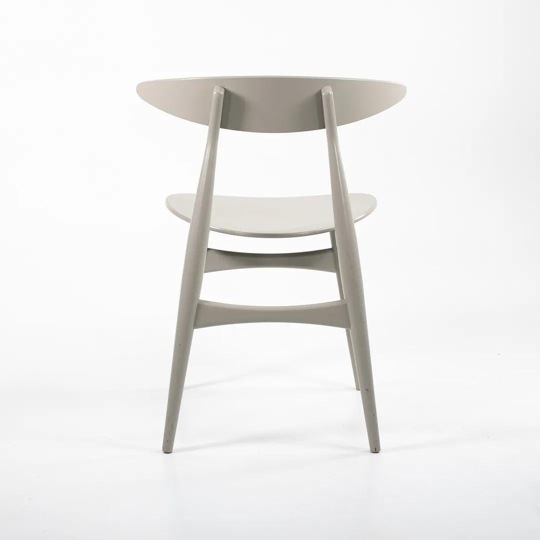 Beech 2020 CH33T Dining Chair by Hans Wegner for Carl Hansen in Silver Grey For Sale