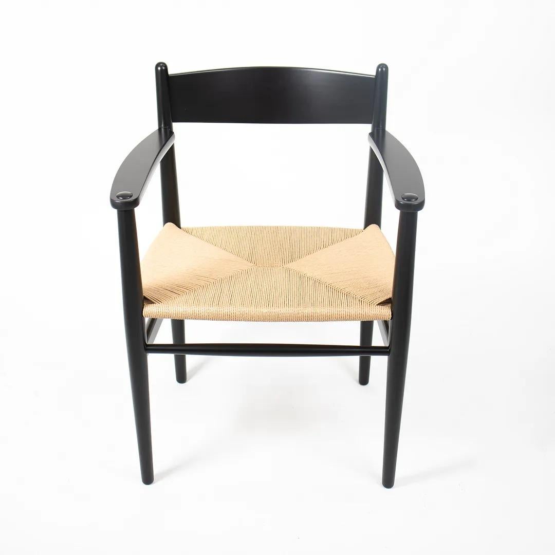 2020 CH37 Dining Chair by Hans Wegner for Carl Hansen Beech Natural Paper Cord In Good Condition For Sale In Philadelphia, PA