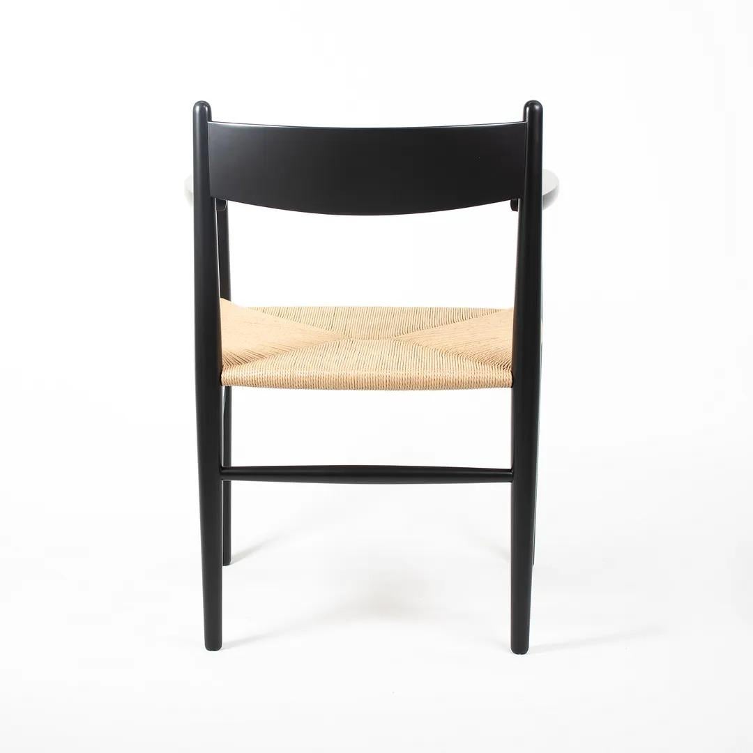 2020 CH37 Dining Chair by Hans Wegner for Carl Hansen Beech Natural Paper Cord For Sale 2