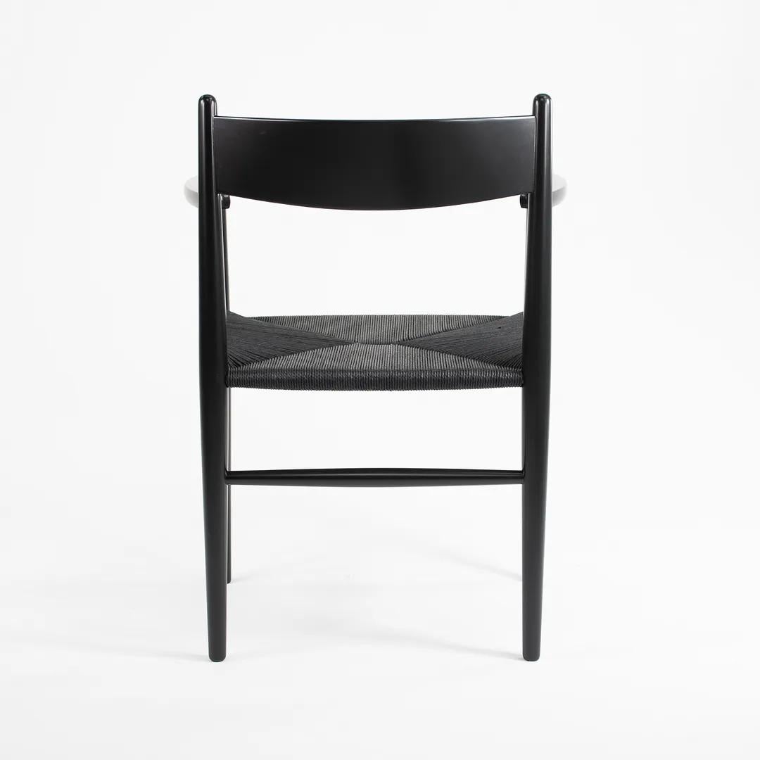 Scandinave moderne 2020 CH37 Chaise de salle à manger par Hans Beeche pour Carl Hansen en hêtre et cordon de papier en vente
