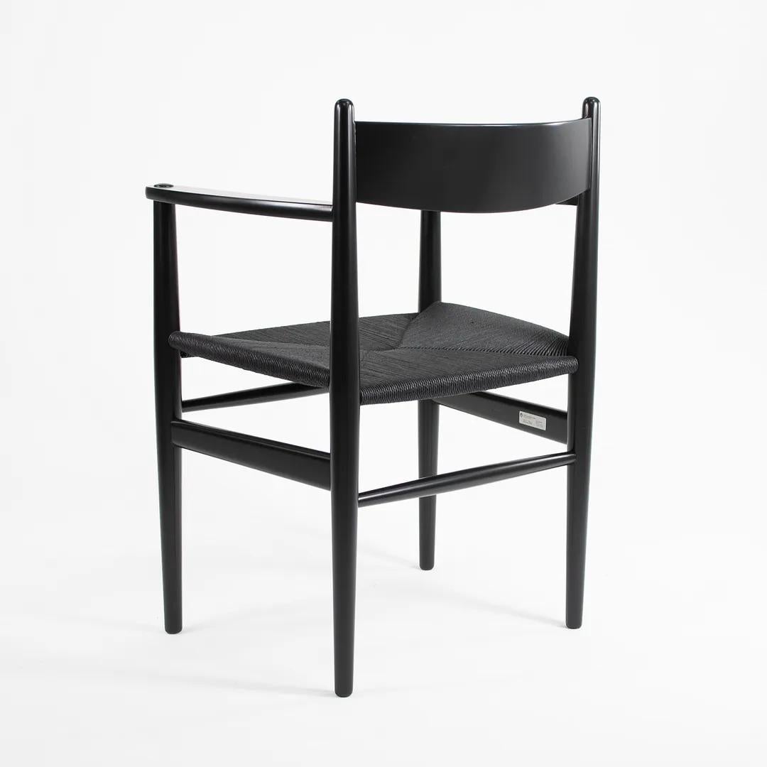 2020 CH37 Dining Chair by Hans Wegner for Carl Hansen in Beech & Paper Cord In Good Condition For Sale In Philadelphia, PA