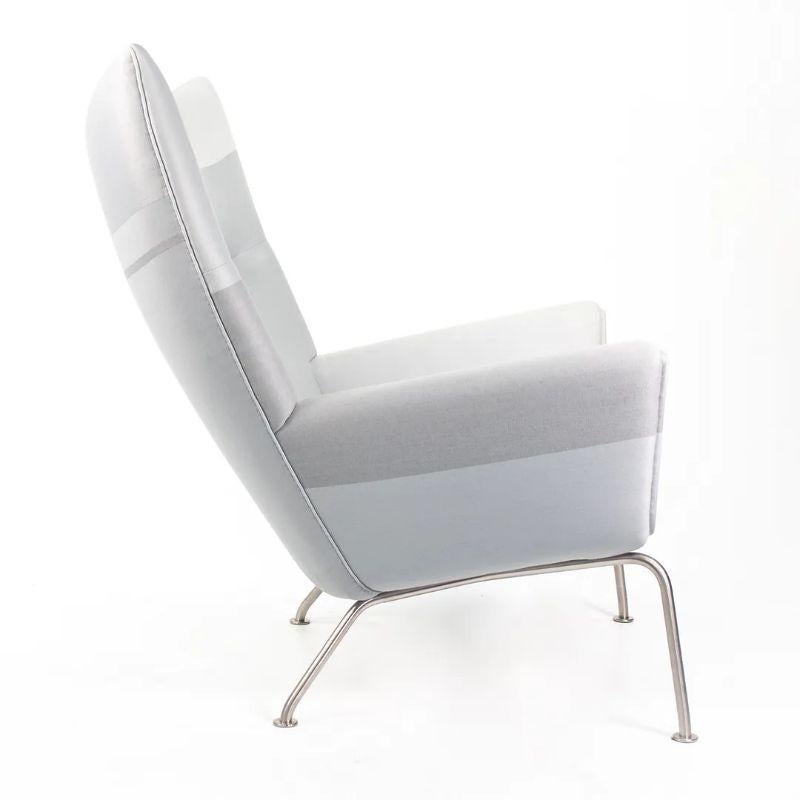 Scandinavian Modern 2020 Carl Hansen & Son CH445 Wing Lounge Chair and CH446 Ottoman by Hans Wegner For Sale