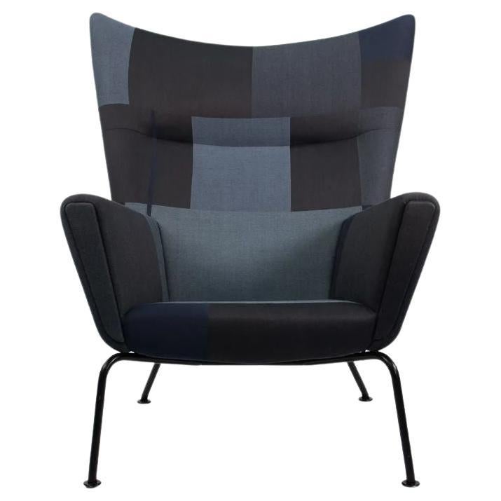 2020 CH445 Wing Lounge Chair by Hans Wegner for Carl Hansen in Patterned Fabric