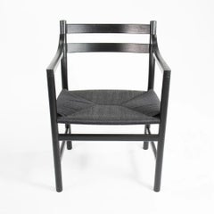 2020 CH46 Dining Chair by Hans Wegner for Carl Hansen Black Oak and Paper Cord