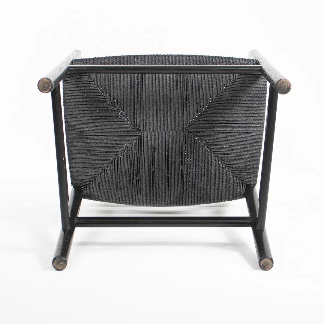 2020 CH46 Chaise de salle à manger par Hans Wegner pour Carl Hansen Chêne noir et cordon de papier Bon état - En vente à Philadelphia, PA