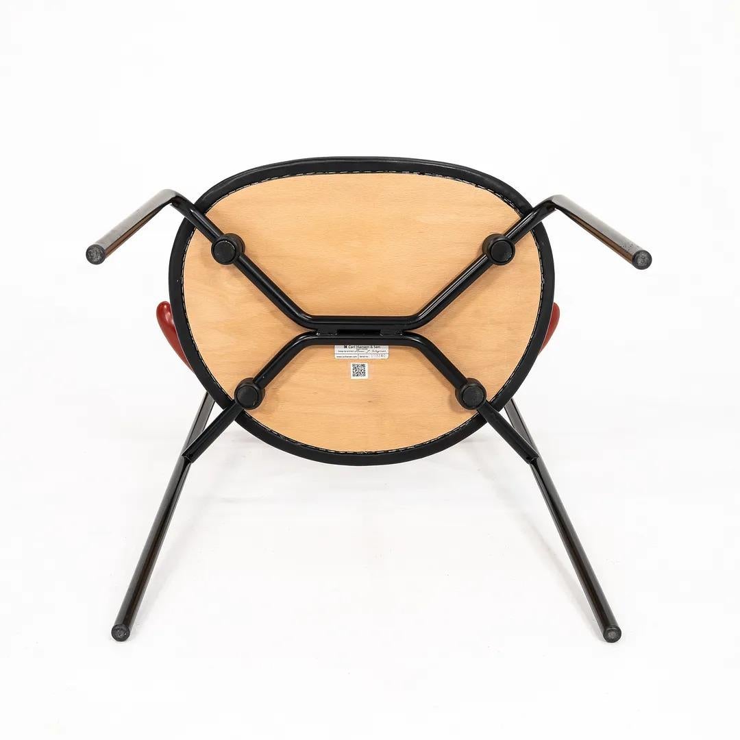Scandinavian Modern 2020 CH88P Dining Chair by Hans Wegner for Carl Hansen Beech w/ SIF 98 Leather For Sale