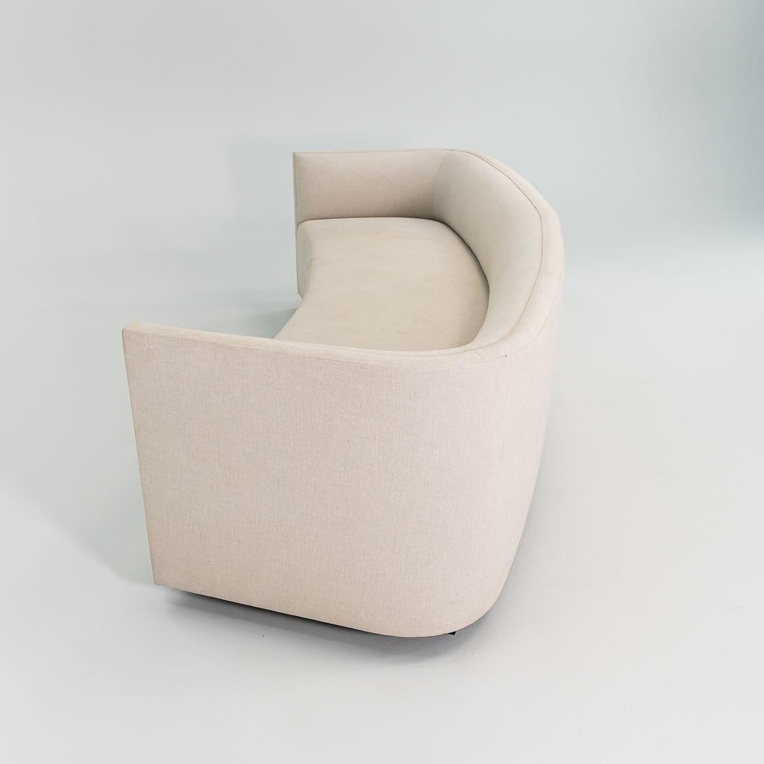 2020 Custom Sculptural Sofa in the Dunbar Style from NYC Tower in Off-White For Sale 3