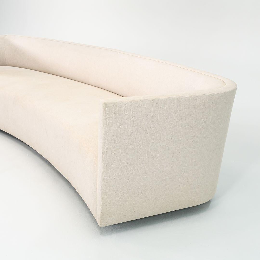 2020 Custom Sculptural Sofa in the Dunbar Style from NYC Tower in Off-White For Sale 4