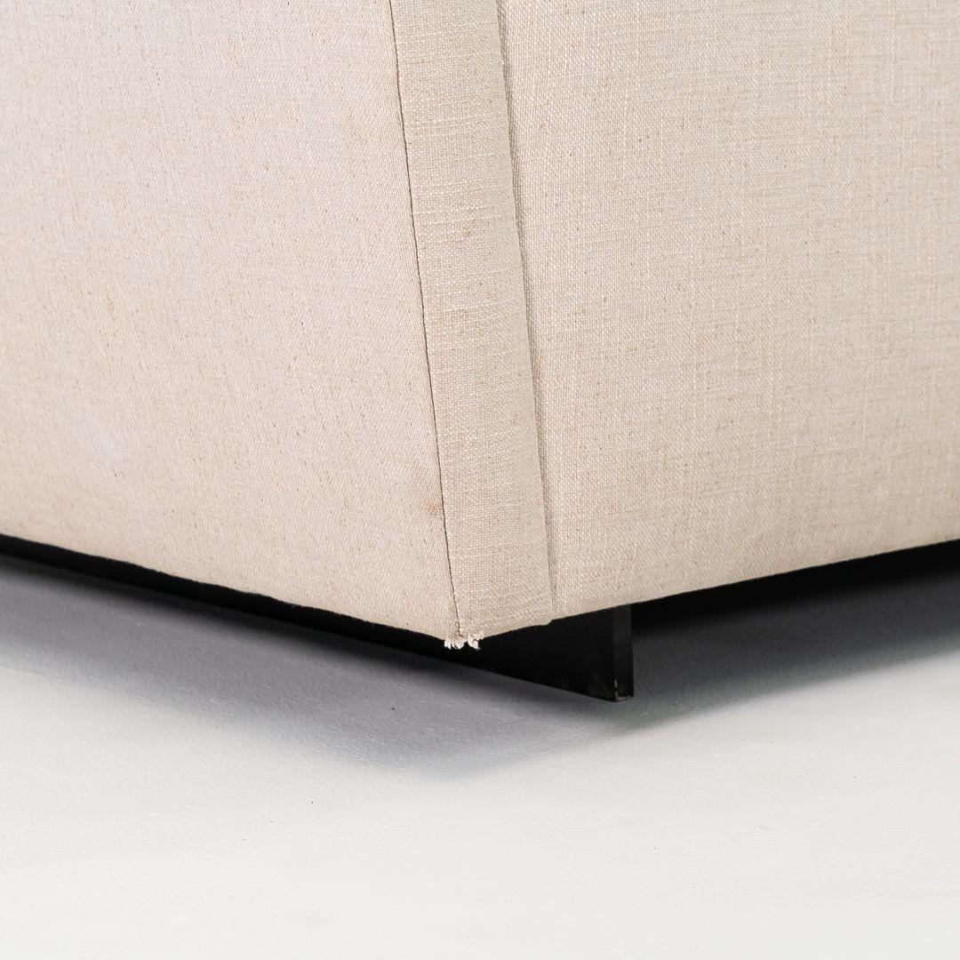 2020 Custom Sculptural Sofa in the Dunbar Style from NYC Tower in Off-White For Sale 5