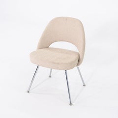 2020 Eero Saarinen for Knoll Armless Executive Side Chair in Boucle Fabric
