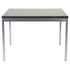 2020 Florence Knoll 23.5 inch End Table with Satin Grigio Marquina Marble Top
