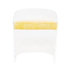 2020 Fox Hill Trading Lucite 
Acrylic Dining Chair w/ Yellow Seat 8x Available