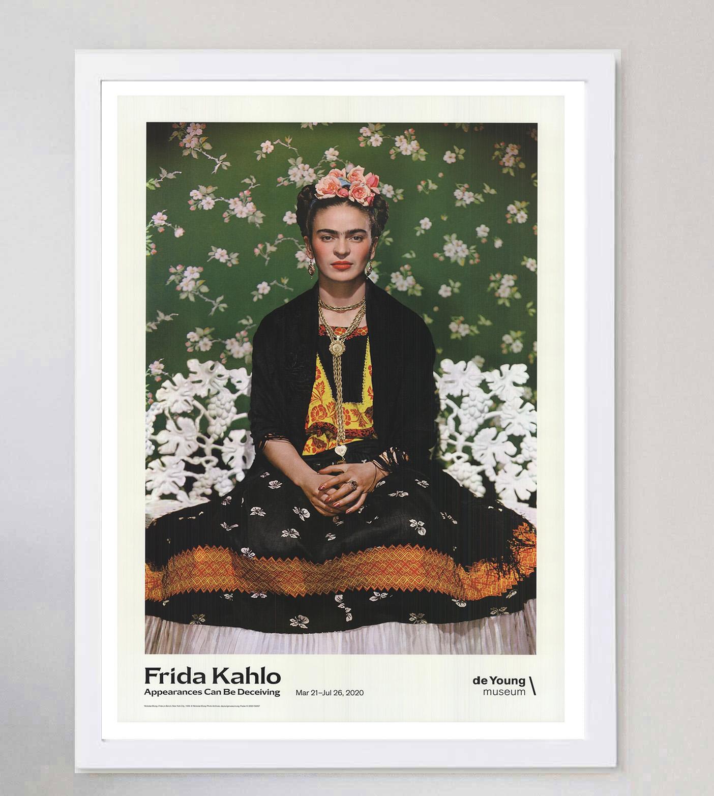 2020 Frida Kahlo - Cartel original del Museo De Young en Bueno estado para la venta en Winchester, GB