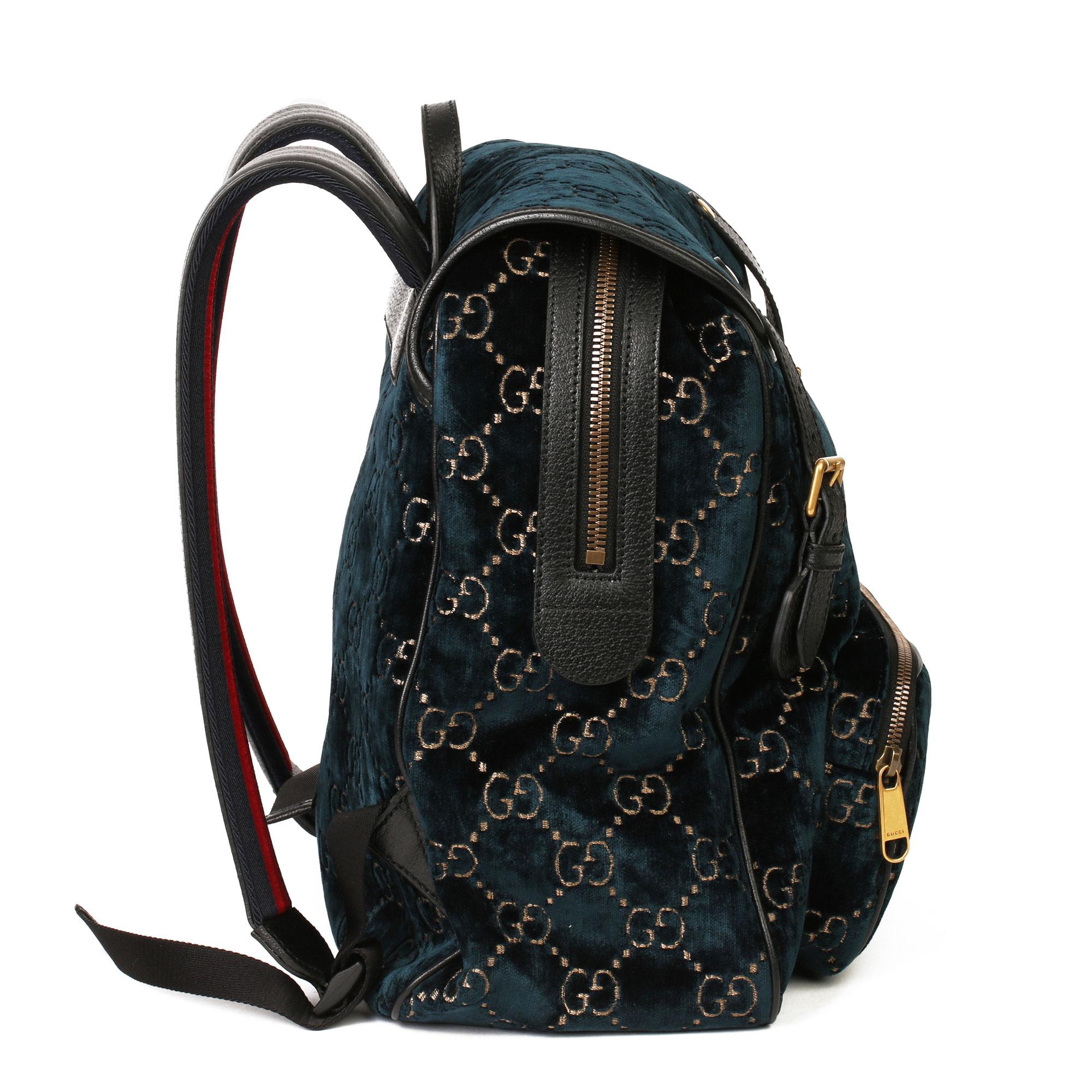 gucci velvet backpack