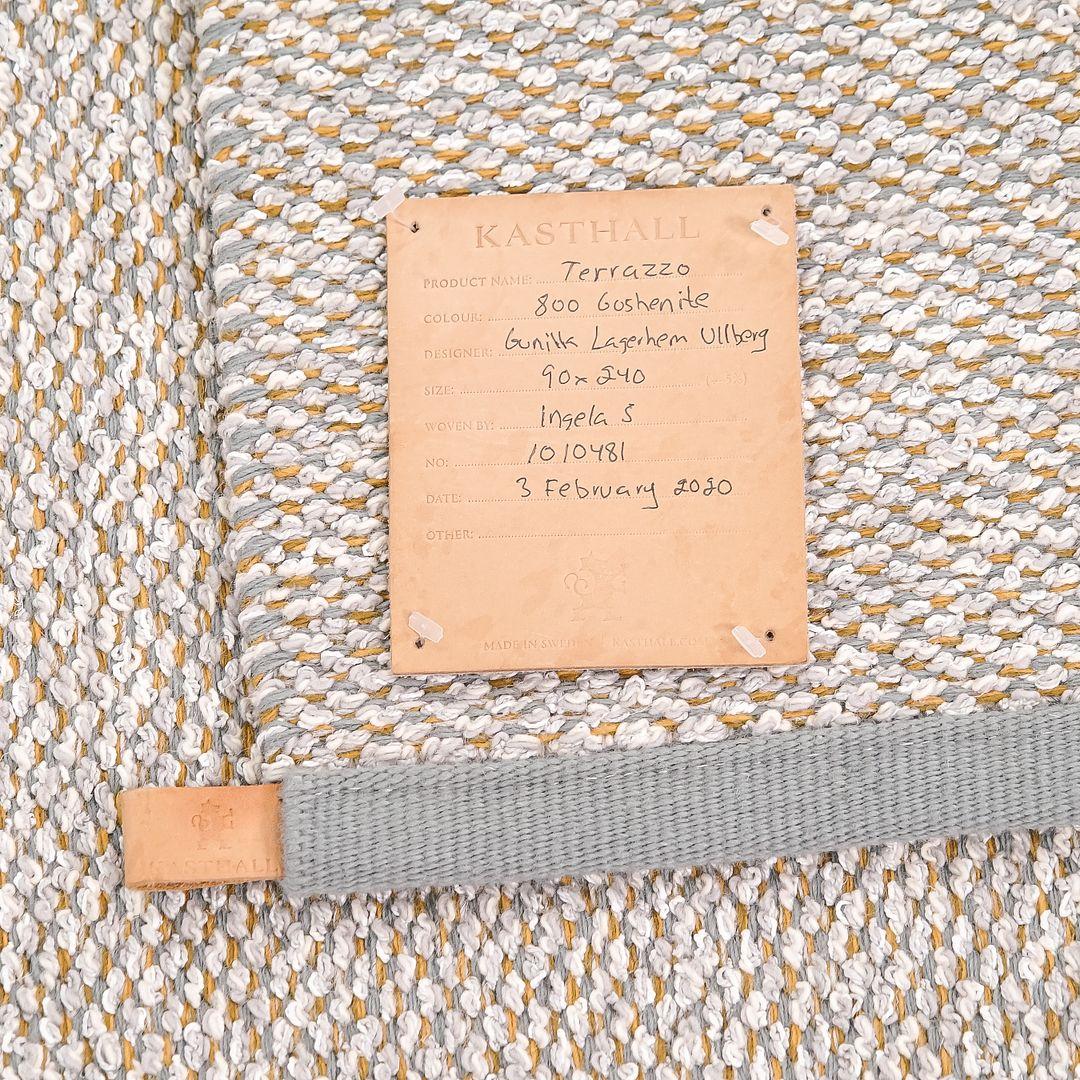 Wool 2020 Gunilla Lagerhem Ullberg #40 Terrazzo Runner / Rug 800 Goshenite 3 x 8 ft For Sale