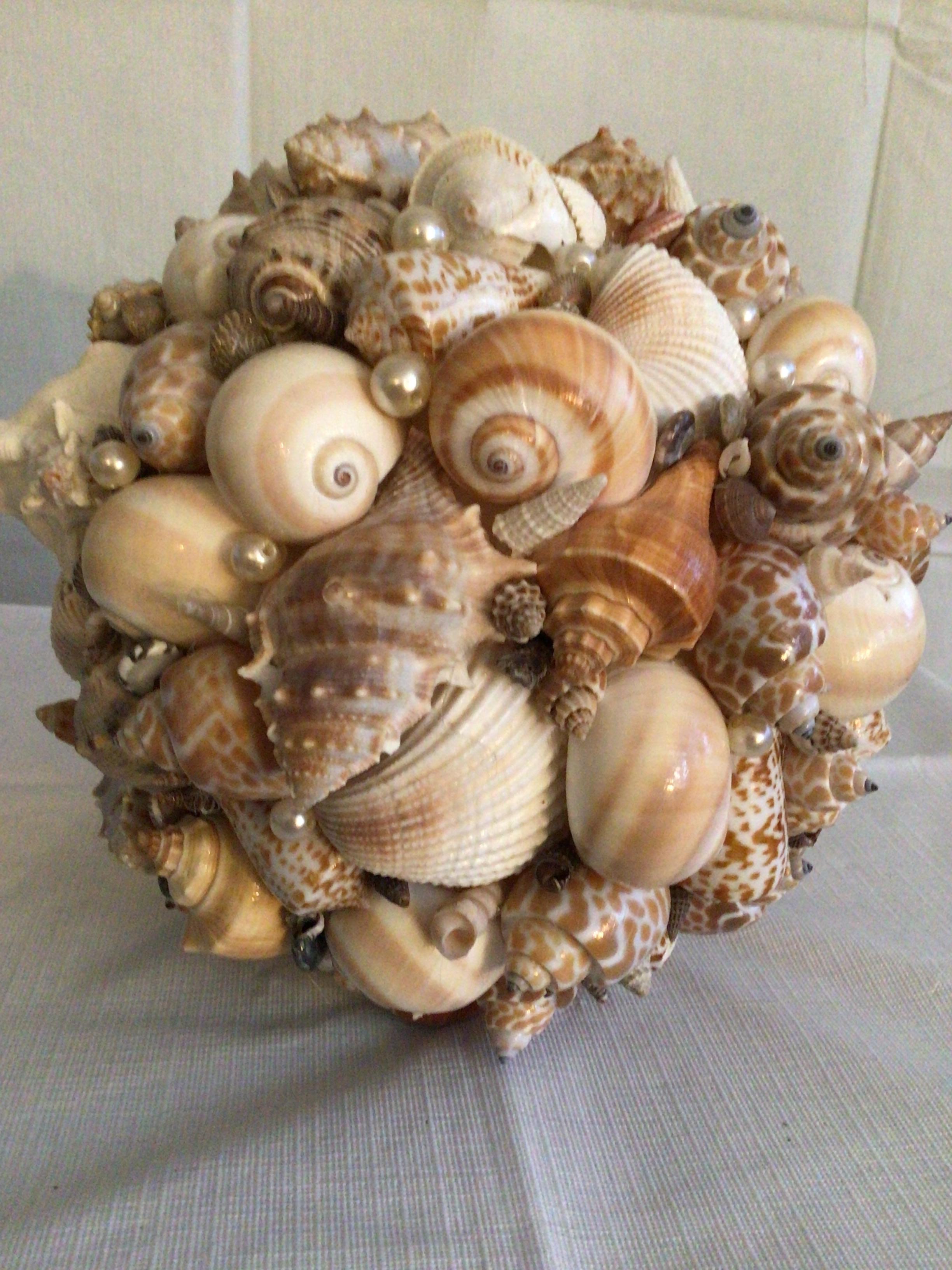 2020 Handmade Shell Ball Sculpture For Sale 2