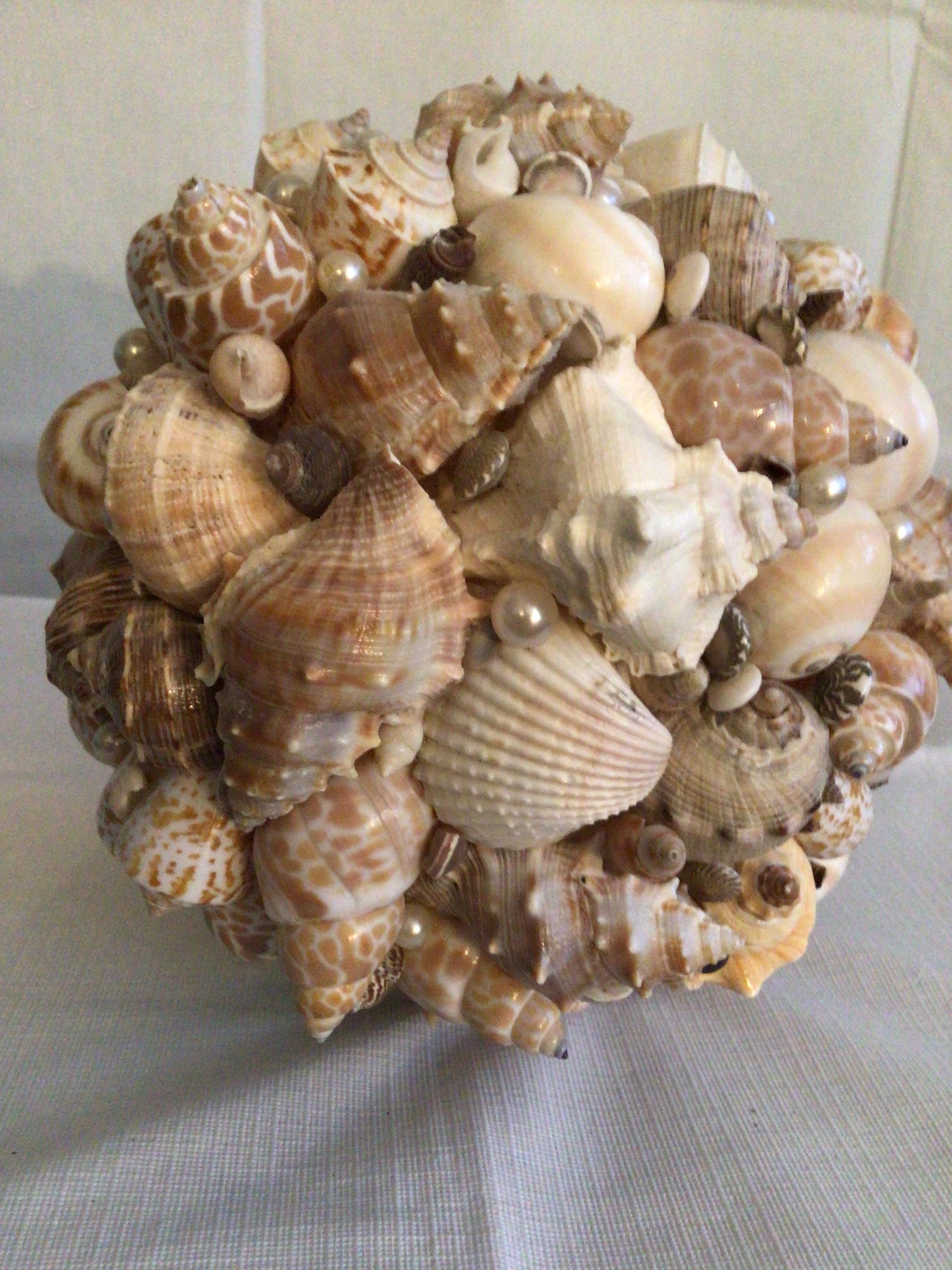 2020 Handmade Shell Ball Sculpture For Sale 3