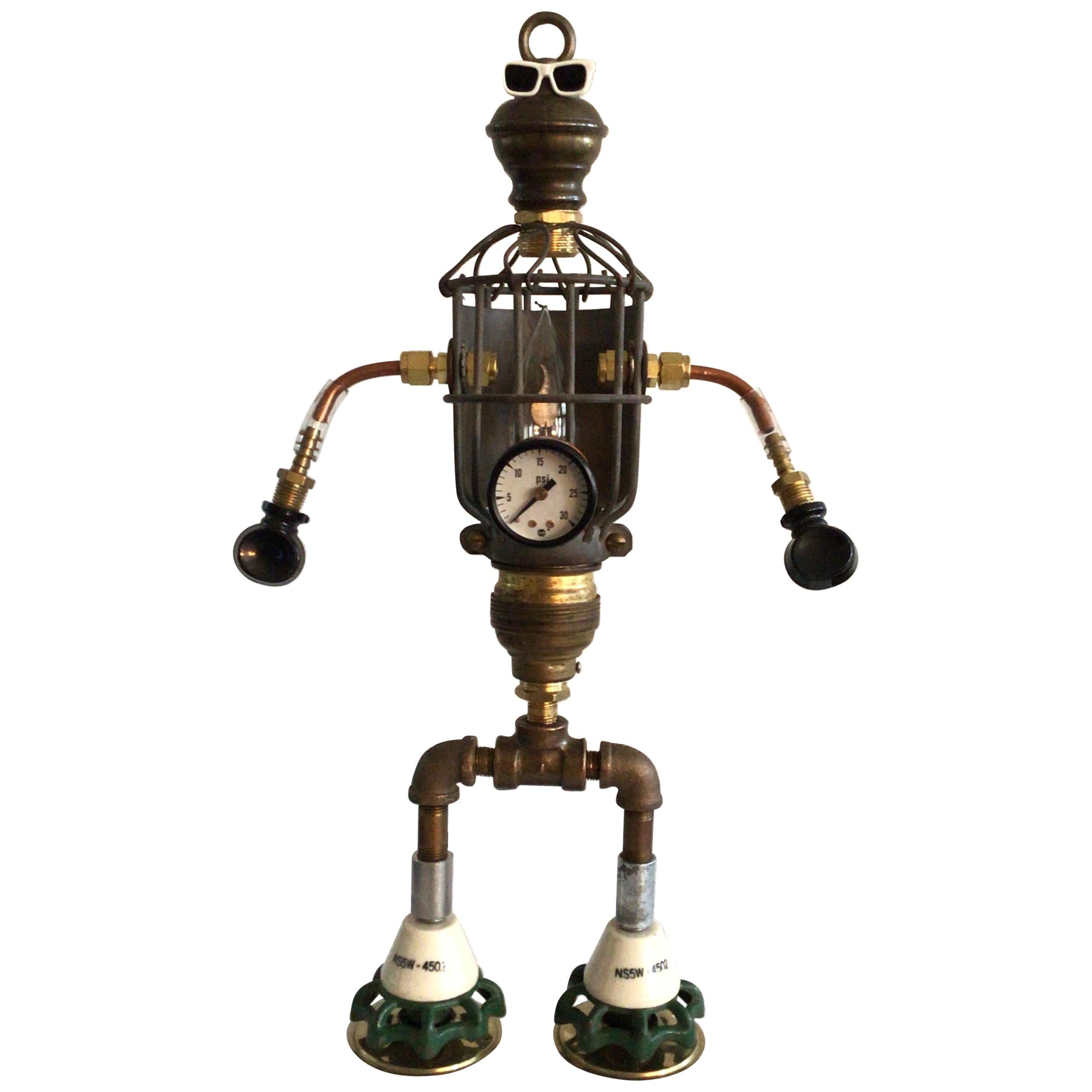 2020 Handmade Industrial Robot with Flickering Light For Sale