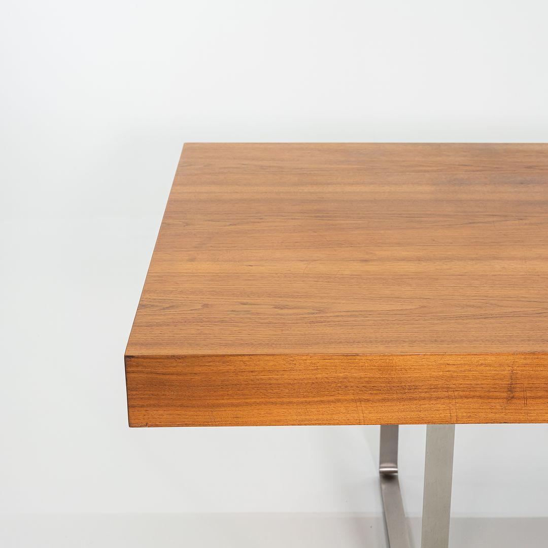 Moderno 2020 Hans Wegner for Carl Hansen CH110 Executive Desk Noce Inox 2x Disponibile in vendita