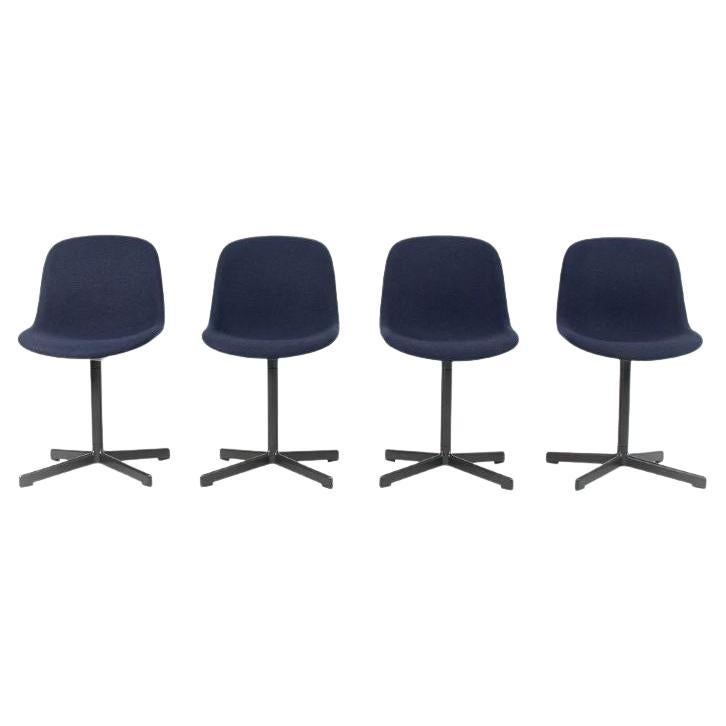 2020 Hay Neu 10 Blaue Esstischstühle / Beistellstühle aus Wolle von Sebastian Wrong im Angebot