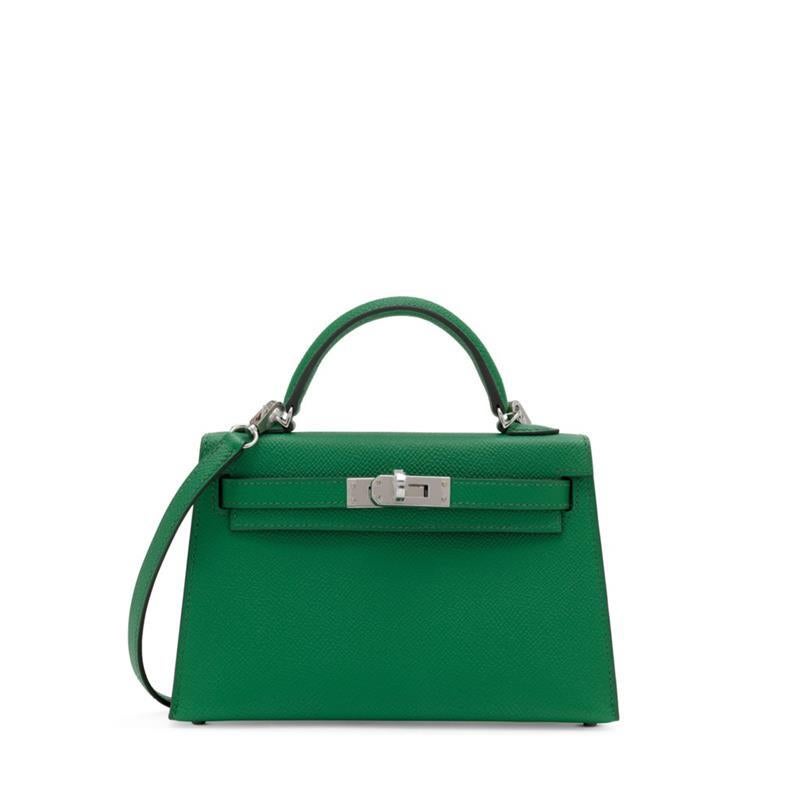 2020  Hermès Cactus & Blue Atol Leather Kelly 20cm II In New Condition In Bishop's Stortford, Hertfordshire