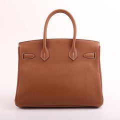 2020 Hermès Gold Togo Retourne Birkin 30 PHW