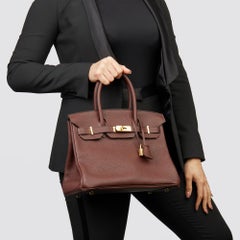 2020  Hermès Havane Clemence Leather Birkin 30cm