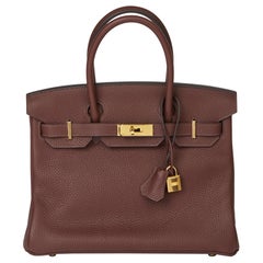 2020  Hermès Havane Clemence Leather Birkin 30cm