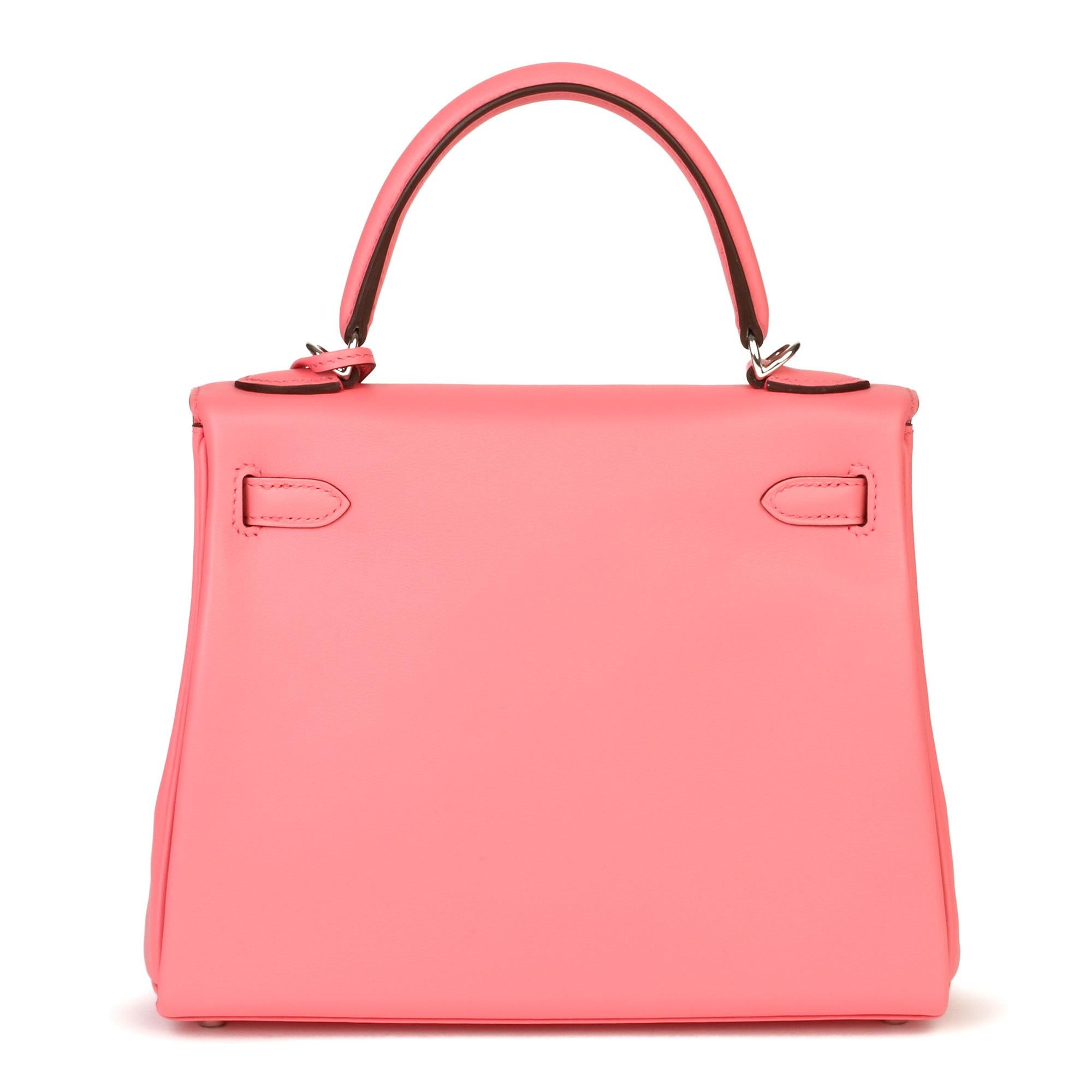 Pink 2020  Hermès Rose Ete Swift Leather Kelly 25cm 