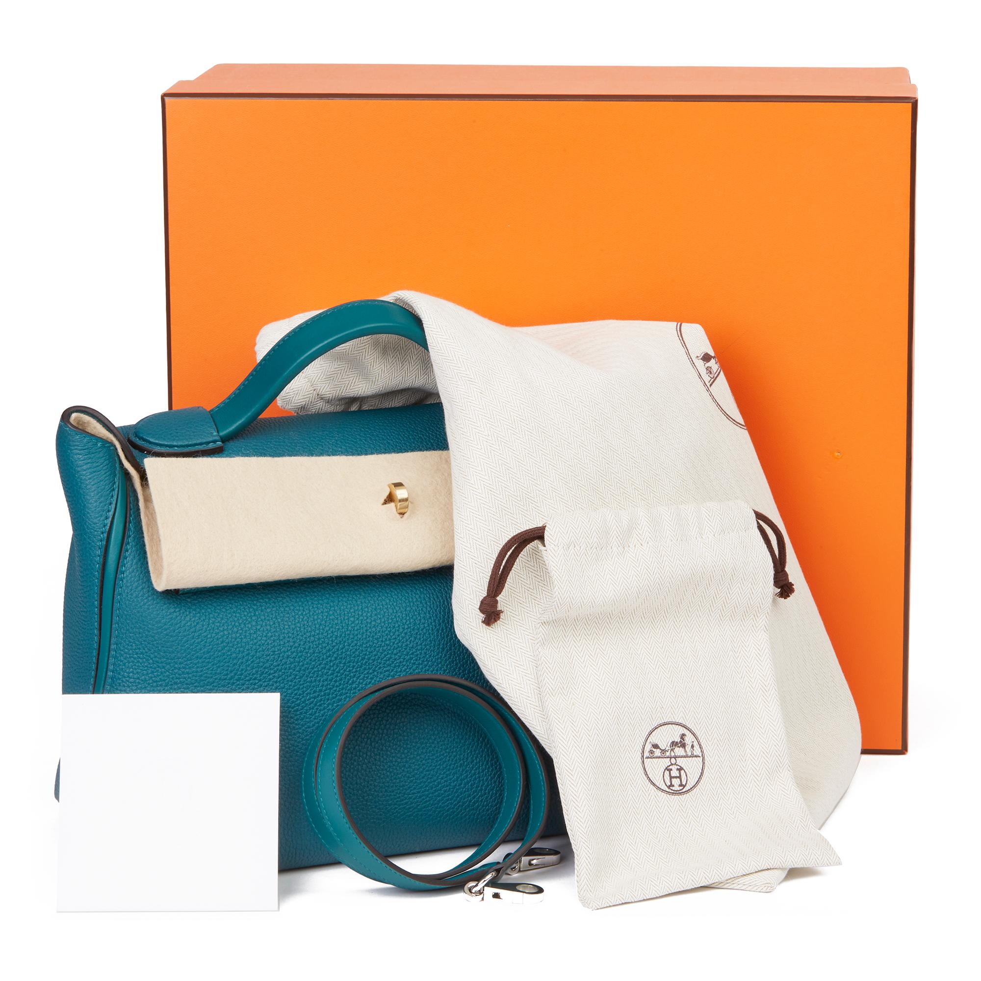 2020 Hermès Vert Bosphore Togo & Swift Leather Leather 24/24 29cm 4