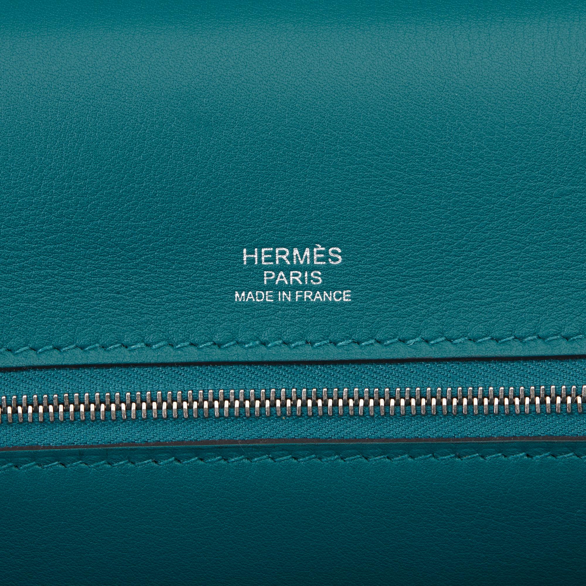 2020 Hermès Vert Bosphore Togo and Swift Leather Leather 24/24 29cm at ...