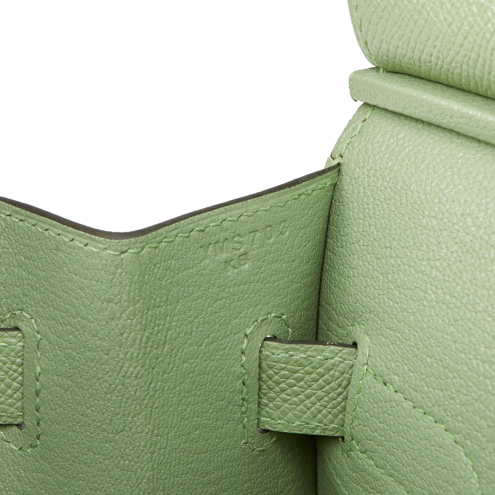 Women's 2020 Hermès Vert Criquet Epsom Leather Birkin 30cm Sellier