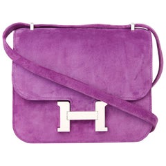 2020 Hermès Violet Clair Doblis Hermes Constance 18