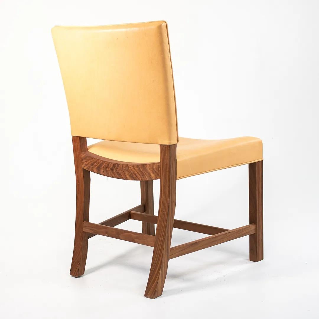2020 KK37580 Dining Chair by Kaare Klint for Carl Hansen in Walnut & Leather For Sale 4