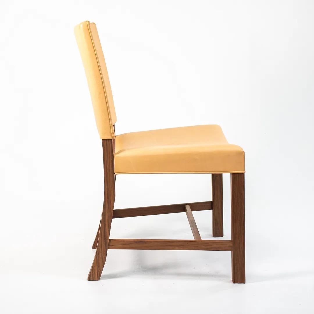 2020 KK37580 Dining Chair by Kaare Klint for Carl Hansen in Walnut & Leather In Good Condition For Sale In Philadelphia, PA