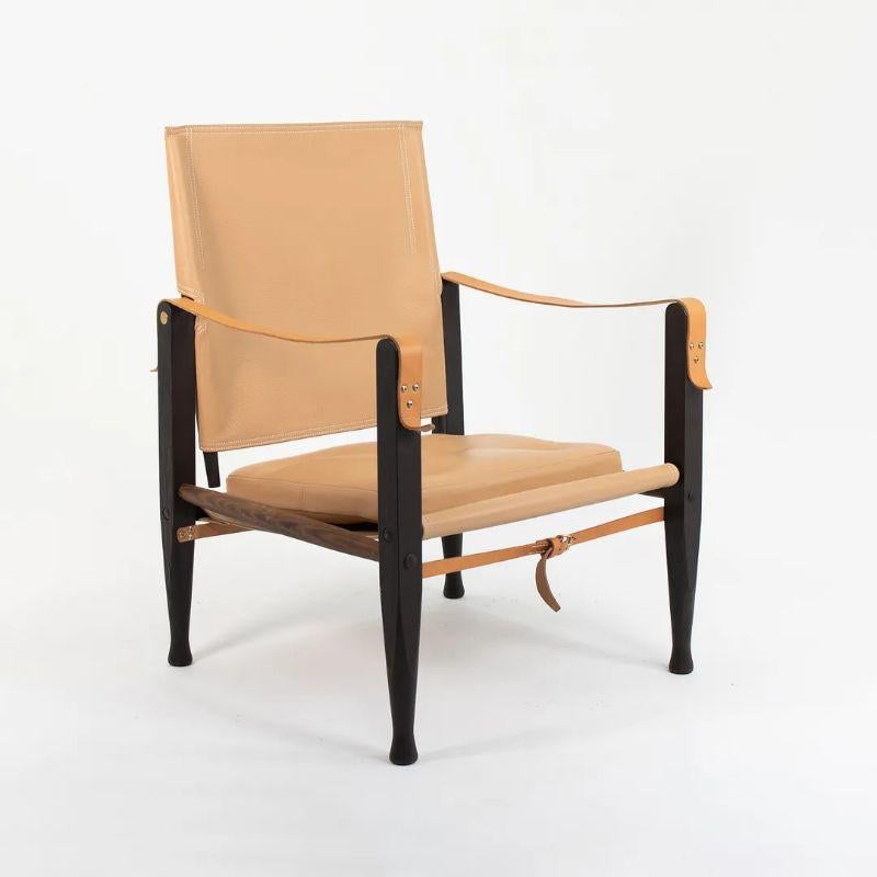 2020 KK47000 Safari Lounge Chair von Kaare Klint für Carl Hansen in Tan Leder (Skandinavische Moderne) im Angebot