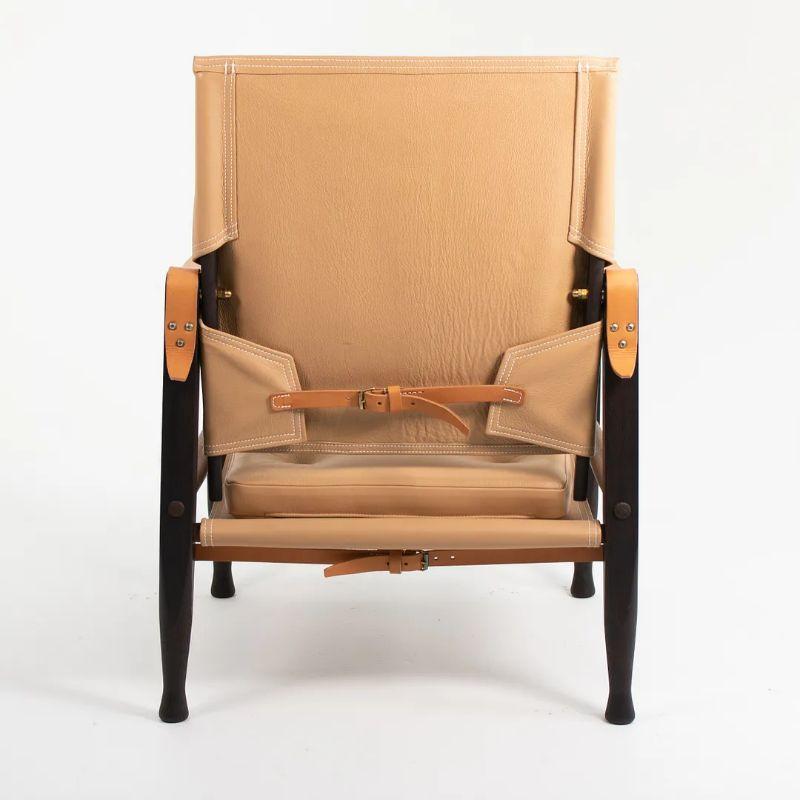 Danish 2020 KK47000 Safari Lounge Chair by Kaare Klint for Carl Hansen in Tan Leather For Sale