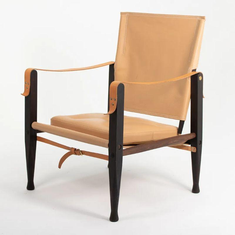 2020 KK47000 Safari Lounge Chair von Kaare Klint für Carl Hansen in Tan Leder im Angebot 1