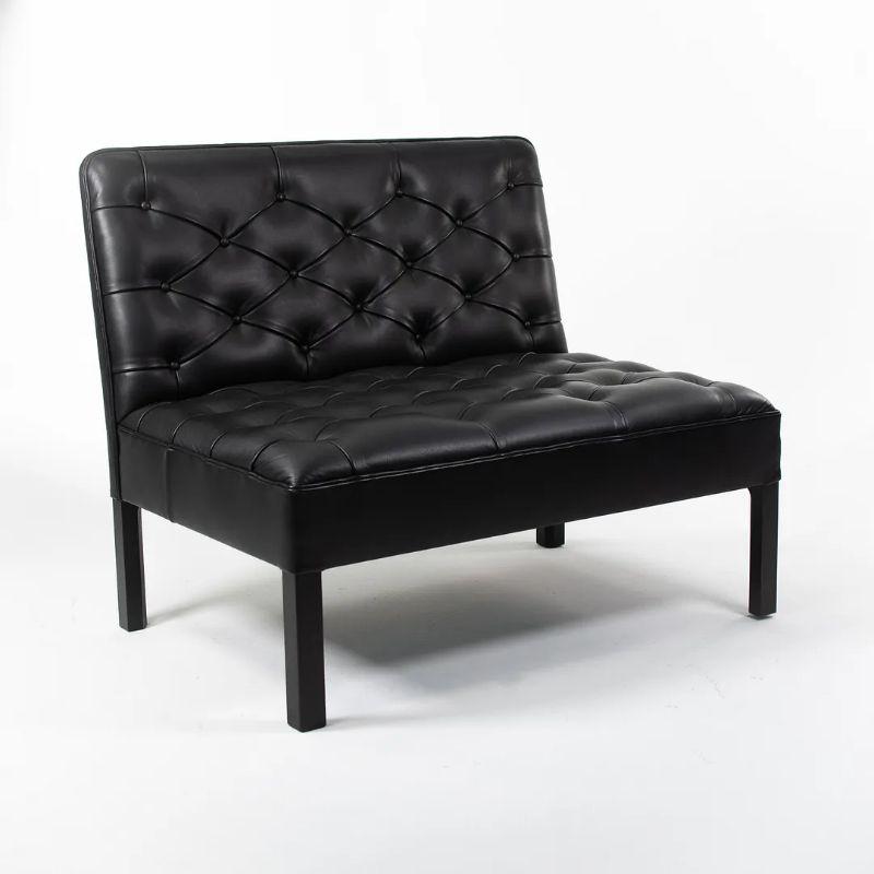 Danish 2020 KK48650 Addition Sofa by Kaare Klint for Carl Hansen in Oak & Black Leather For Sale